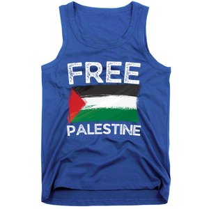 Free Palestine Gift Palestine Flag Free Gaza Arabic Liberators Gift Tank Top