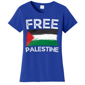 Free Palestine Gift Palestine Flag Free Gaza Arabic Liberators Gift Women's T-Shirt