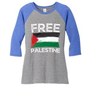 Free Palestine Gift Palestine Flag Free Gaza Arabic Liberators Gift Women's Tri-Blend 3/4-Sleeve Raglan Shirt