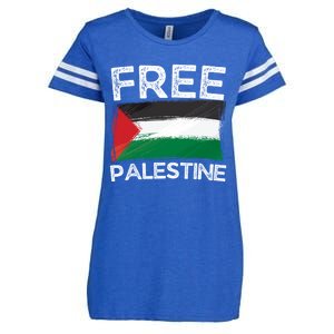 Free Palestine Gift Palestine Flag Free Gaza Arabic Liberators Gift Enza Ladies Jersey Football T-Shirt