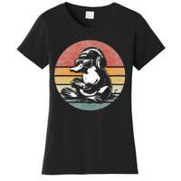 Funny Platypus Gaming Retro Gamer Funny Video Games Platypus Women's T-Shirt