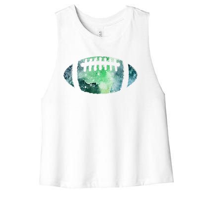 Football Player Gift American Football Lover Meaningful Gift Women's Racerback Cropped Tank