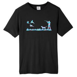 Flying Pheasant Graphic Upland Bird Hunter Dog Hunting Gift Tall Fusion ChromaSoft Performance T-Shirt