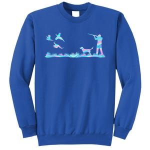 Flying Pheasant Graphic Upland Bird Hunter Dog Hunting Gift Tall Sweatshirt