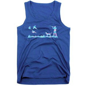 Flying Pheasant Graphic Upland Bird Hunter Dog Hunting Gift Tank Top