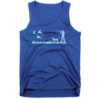 Flying Pheasant Graphic Upland Bird Hunter Dog Hunting Gift Tank Top