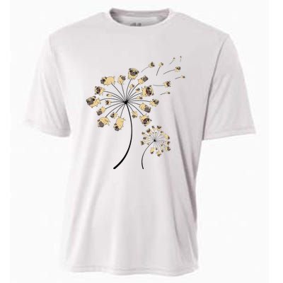 Funny Pug Gift For  Cool Flower Dog Dandelion Lover Cooling Performance Crew T-Shirt