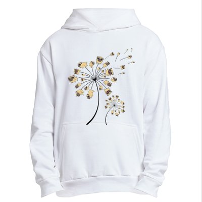 Funny Pug Gift For  Cool Flower Dog Dandelion Lover Urban Pullover Hoodie