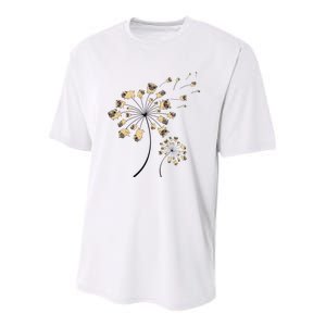 Funny Pug Gift For  Cool Flower Dog Dandelion Lover Youth Performance Sprint T-Shirt