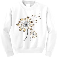 Funny Pug Gift For  Cool Flower Dog Dandelion Lover Kids Sweatshirt