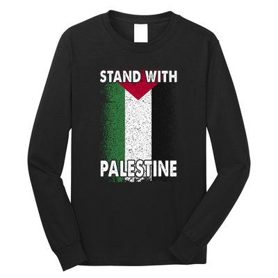 Free Palestine Gaza Palestinian Flag Long Sleeve Shirt