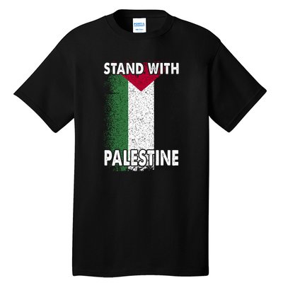 Free Palestine Gaza Palestinian Flag Tall T-Shirt