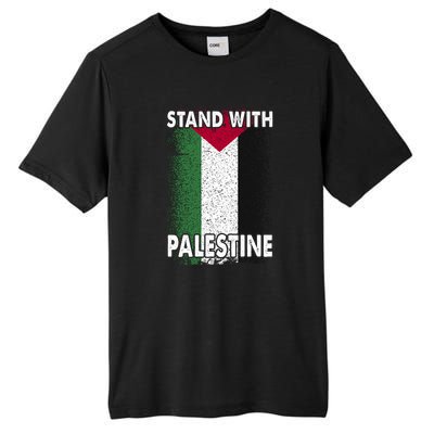 Free Palestine Gaza Palestinian Flag Tall Fusion ChromaSoft Performance T-Shirt