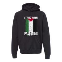 Free Palestine Gaza Palestinian Flag Premium Hoodie