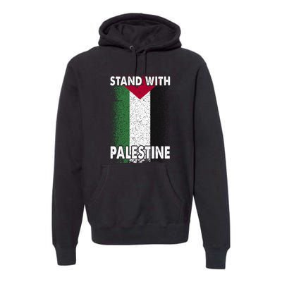 Free Palestine Gaza Palestinian Flag Premium Hoodie