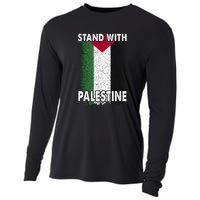 Free Palestine Gaza Palestinian Flag Cooling Performance Long Sleeve Crew