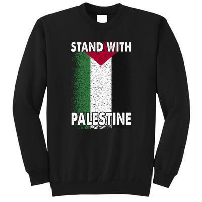 Free Palestine Gaza Palestinian Flag Tall Sweatshirt