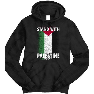 Free Palestine Gaza Palestinian Flag Tie Dye Hoodie