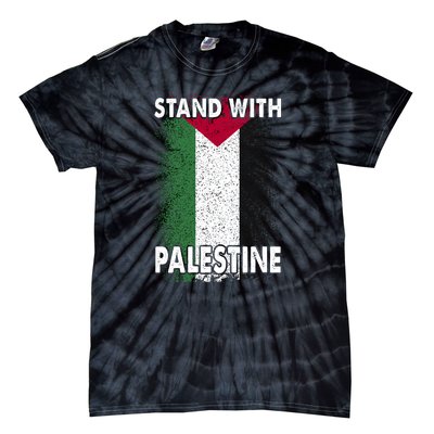 Free Palestine Gaza Palestinian Flag Tie-Dye T-Shirt