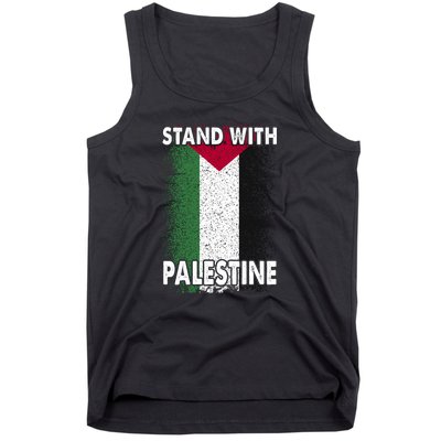 Free Palestine Gaza Palestinian Flag Tank Top