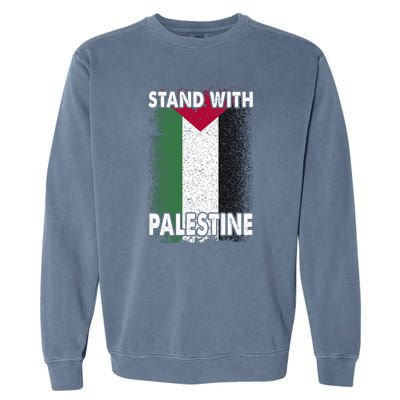 Free Palestine Gaza Palestinian Flag Garment-Dyed Sweatshirt