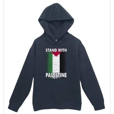 Free Palestine Gaza Palestinian Flag Urban Pullover Hoodie