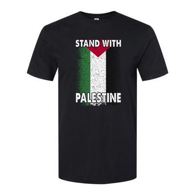 Free Palestine Gaza Palestinian Flag Softstyle CVC T-Shirt