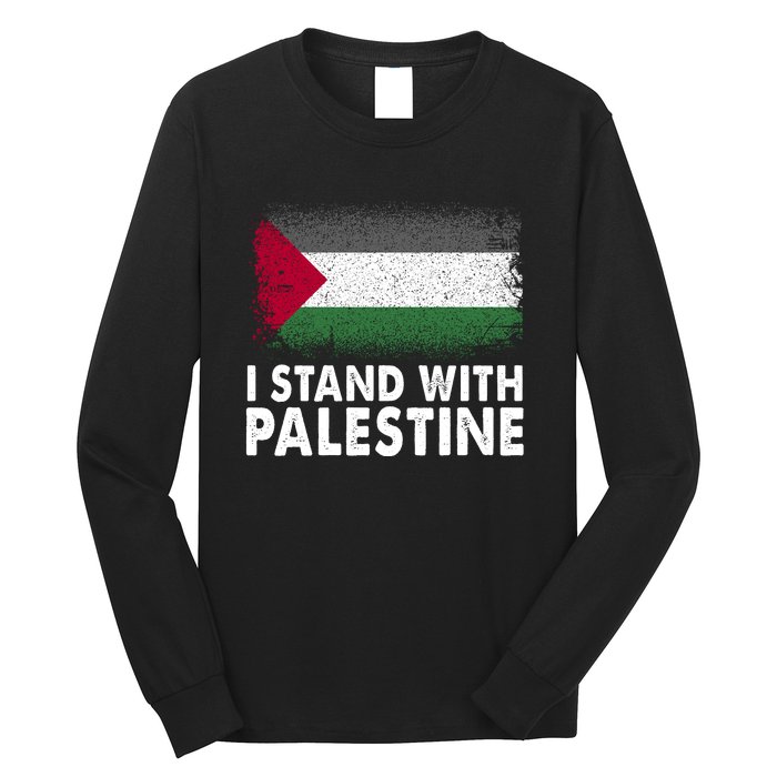 Free Palestine Gaza Palestinian Flag Long Sleeve Shirt