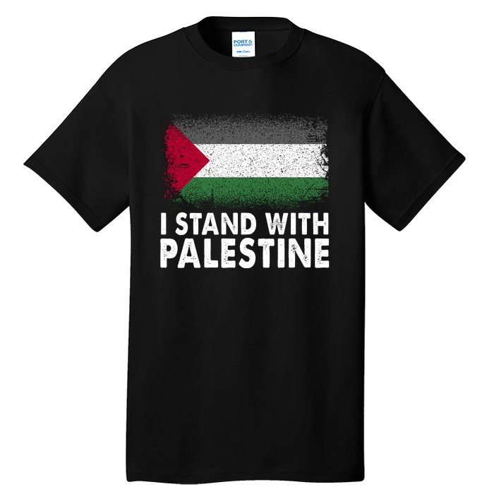 Free Palestine Gaza Palestinian Flag Tall T-Shirt