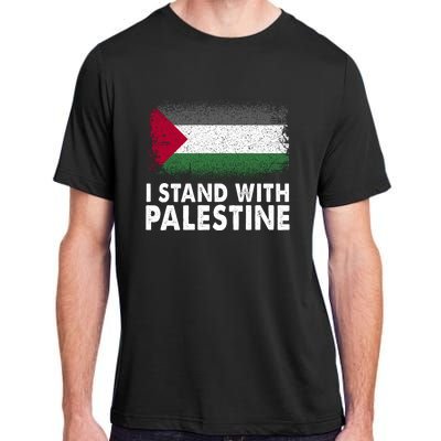 Free Palestine Gaza Palestinian Flag Adult ChromaSoft Performance T-Shirt