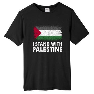 Free Palestine Gaza Palestinian Flag Tall Fusion ChromaSoft Performance T-Shirt