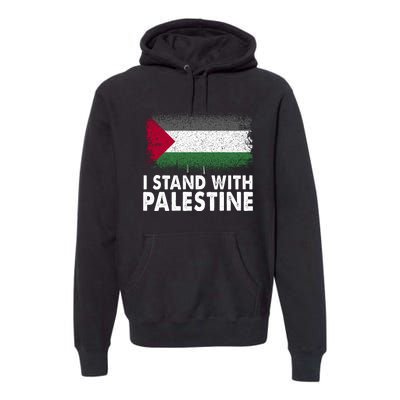 Free Palestine Gaza Palestinian Flag Premium Hoodie