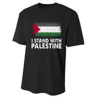 Free Palestine Gaza Palestinian Flag Performance Sprint T-Shirt