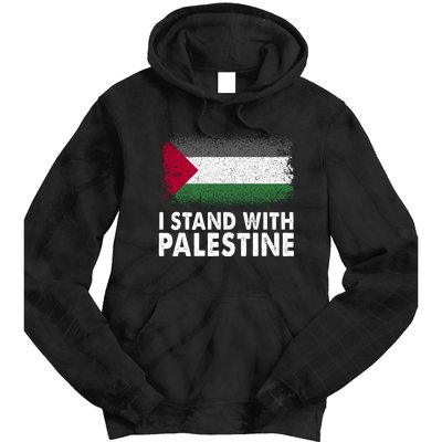 Free Palestine Gaza Palestinian Flag Tie Dye Hoodie