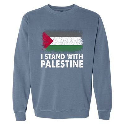 Free Palestine Gaza Palestinian Flag Garment-Dyed Sweatshirt