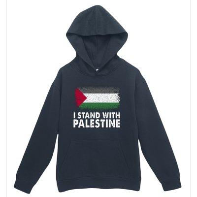 Free Palestine Gaza Palestinian Flag Urban Pullover Hoodie