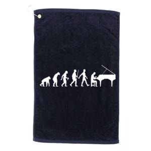 Funny Piano Gift For Kids Men Women Cool Pianist Music Lover Platinum Collection Golf Towel