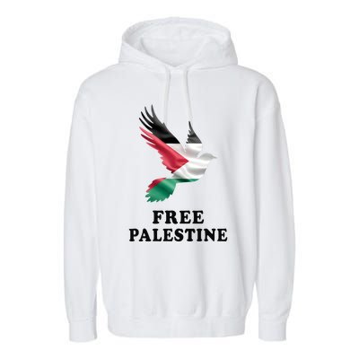 Free Palestine Gaza Freedom Garment-Dyed Fleece Hoodie