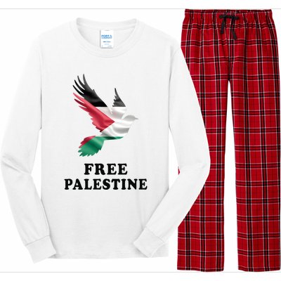 Free Palestine Gaza Freedom Long Sleeve Pajama Set