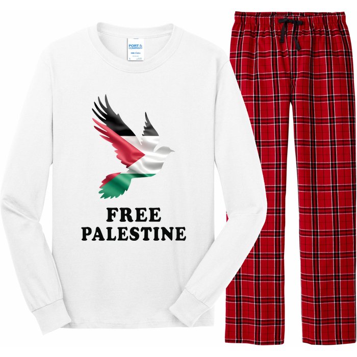 Free Palestine Gaza Freedom Long Sleeve Pajama Set