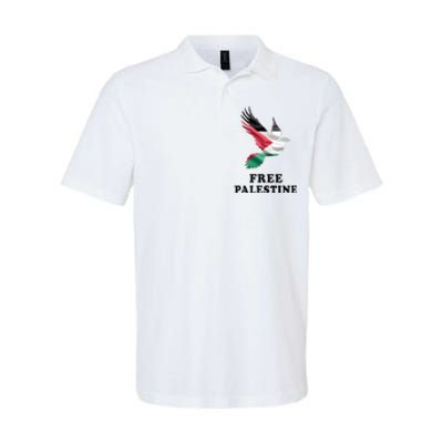 Free Palestine Gaza Freedom Softstyle Adult Sport Polo