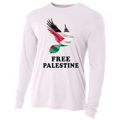 Free Palestine Gaza Freedom Cooling Performance Long Sleeve Crew