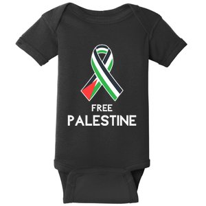 Free Palestine Gaza Palestinian Flag Baby Bodysuit