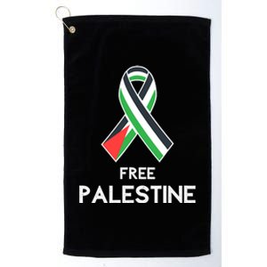 Free Palestine Gaza Palestinian Flag Platinum Collection Golf Towel