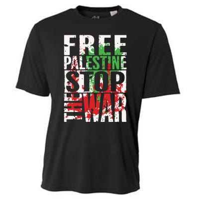 Free Palestine Gaza Freedom End Israeli Occupation Cooling Performance Crew T-Shirt