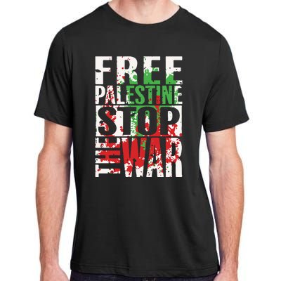 Free Palestine Gaza Freedom End Israeli Occupation Adult ChromaSoft Performance T-Shirt