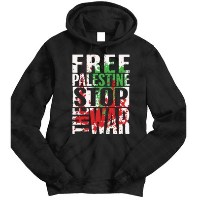 Free Palestine Gaza Freedom End Israeli Occupation Tie Dye Hoodie