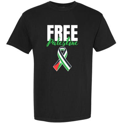 Free Palestine Gaza Palestinian Flag Garment-Dyed Heavyweight T-Shirt