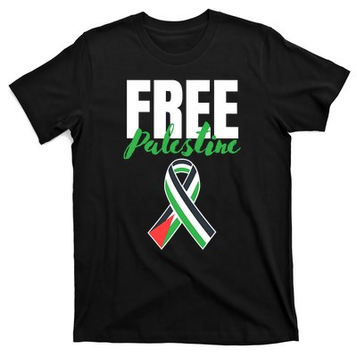 Free Palestine Gaza Palestinian Flag T-Shirt