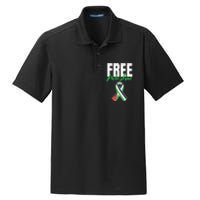 Free Palestine Gaza Palestinian Flag Dry Zone Grid Polo